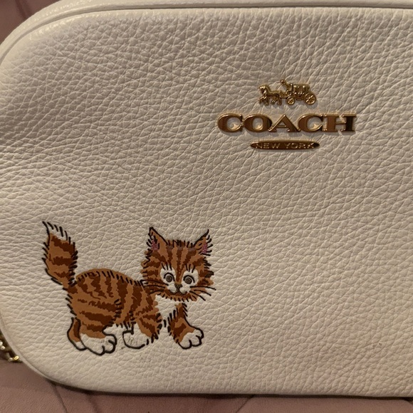 Coach Kitty Crossbody Purse “Jamie Camera Bag with Dancing Kitten” - Picture 5 of 6